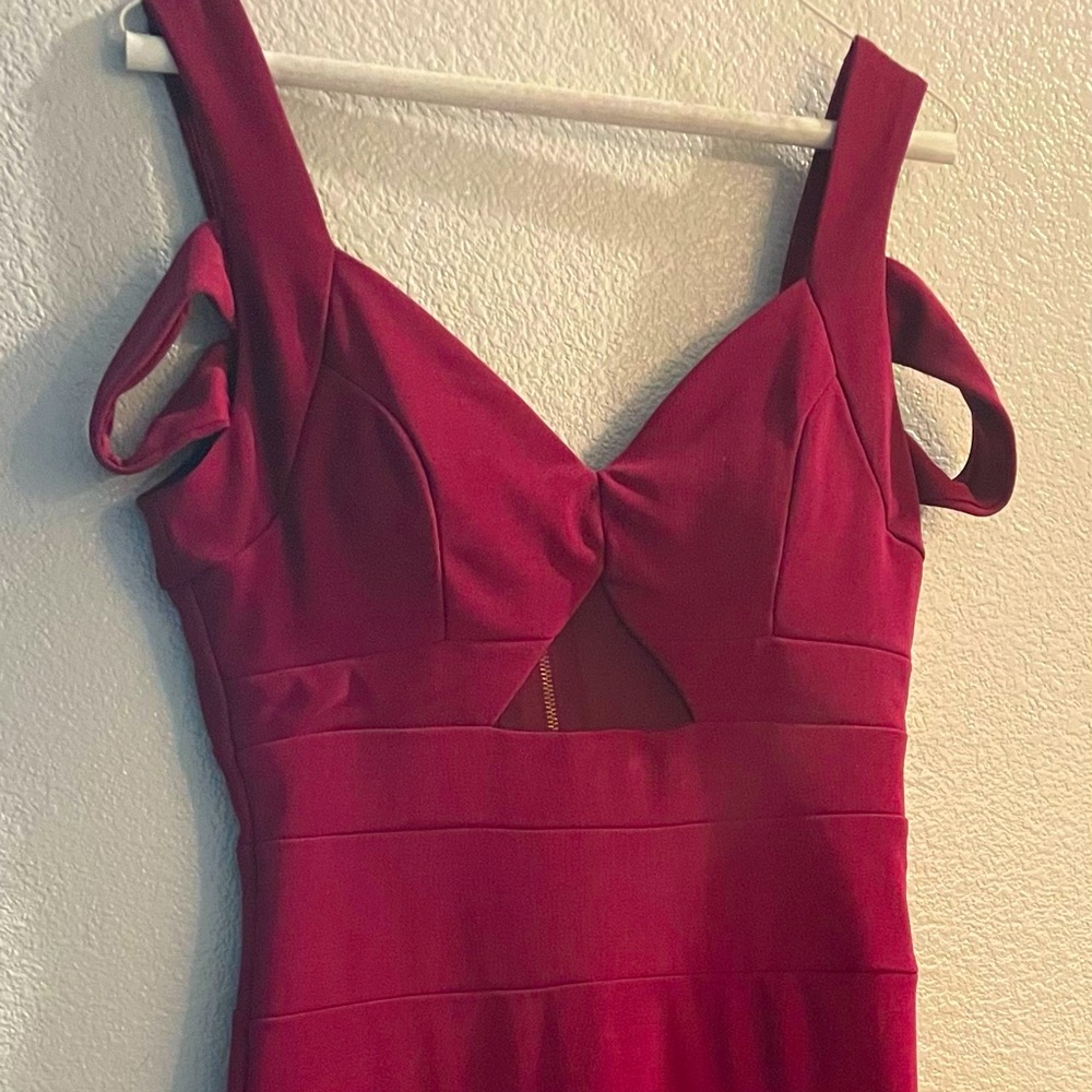 Long beautiful prom dress burgundy